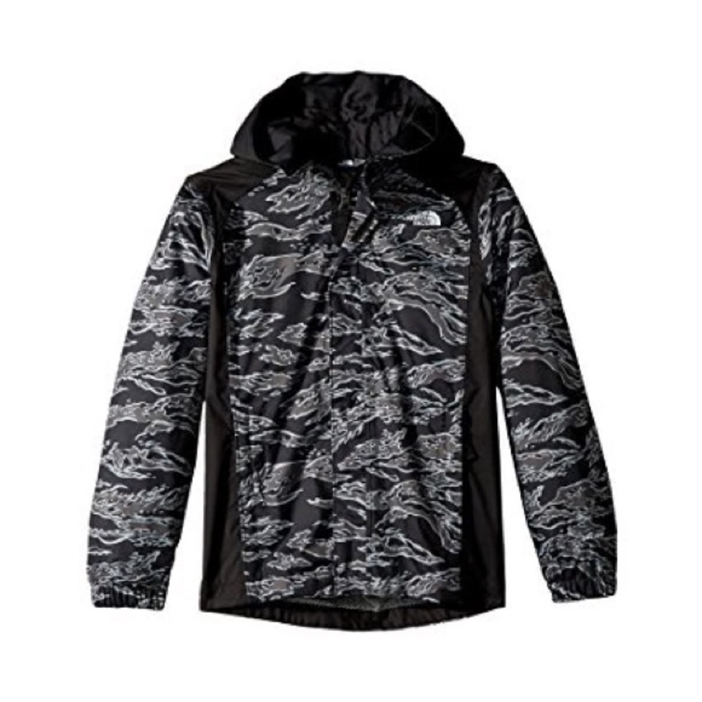 North Face Boys Black And Gray Patterned Jacket - image 7